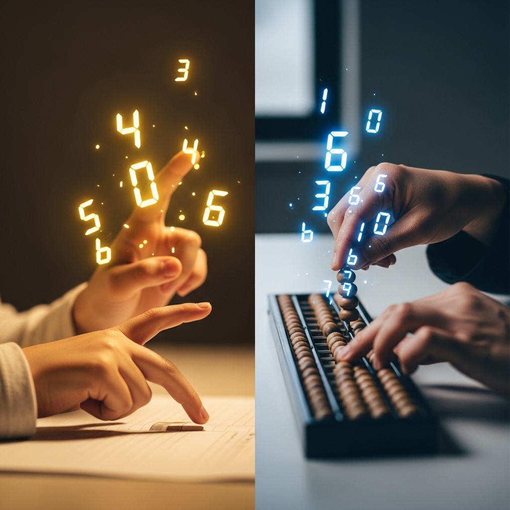 Bảng so sánh chi tiết giữa hai phương pháp toán tư duy Finger Math và Soroban