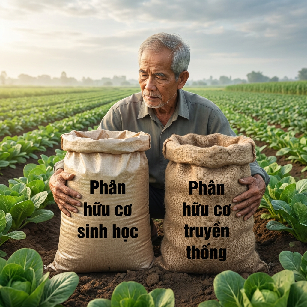 Vì sao phải phân biệt phân bón hữu cơ sinh học và phân hữu cơ truyền thống?