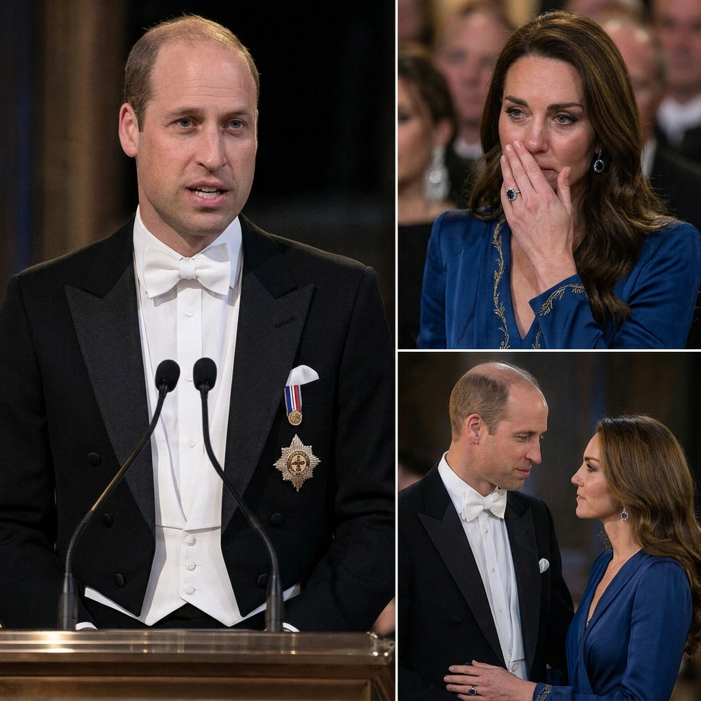 Thay đổi trang phục khác cho công nương Kate và hoàng tử William nhưng vẫn giữ được sự quý phái, lịch lãm. Giữ nguyên bố cục ảnh.