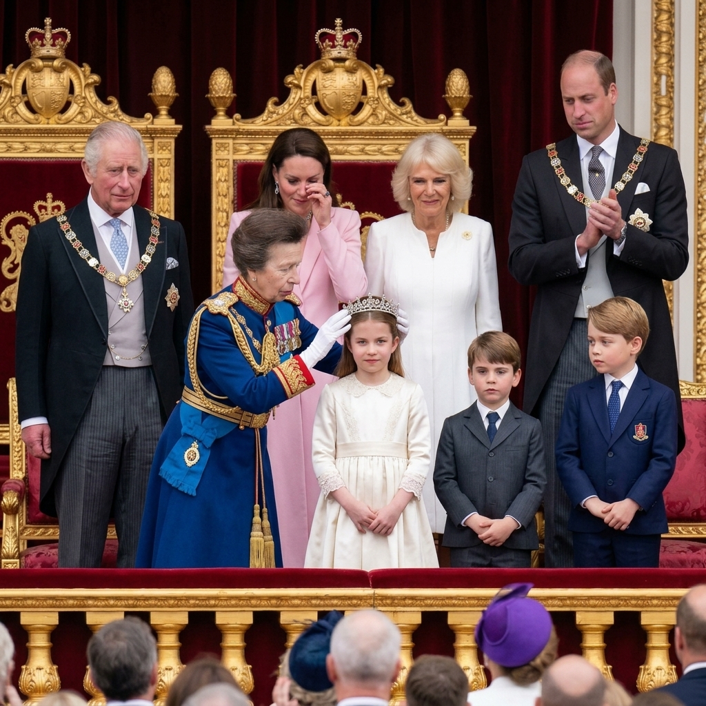 Ils ont eu la chance de voir Charles, William, Charlotte et Anne.