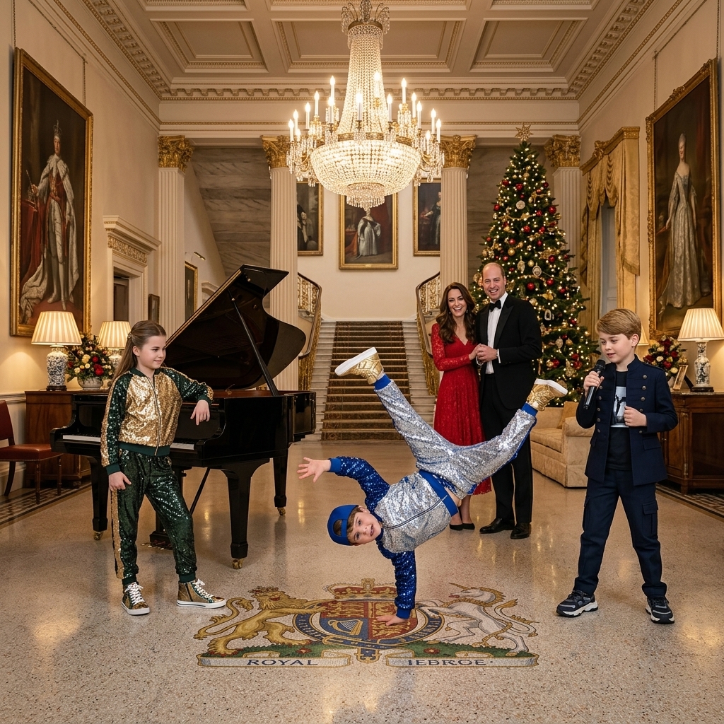 Thay đổi khoảnh hoàng tử Louis nhảy hiphop. Thay đổi trang phục khác cho công chúa Charlotte, hoàng  tử Louis và hoàng tử  Geogre. Thay đổi không gian sảnh chờ cung điện hoàng gia.