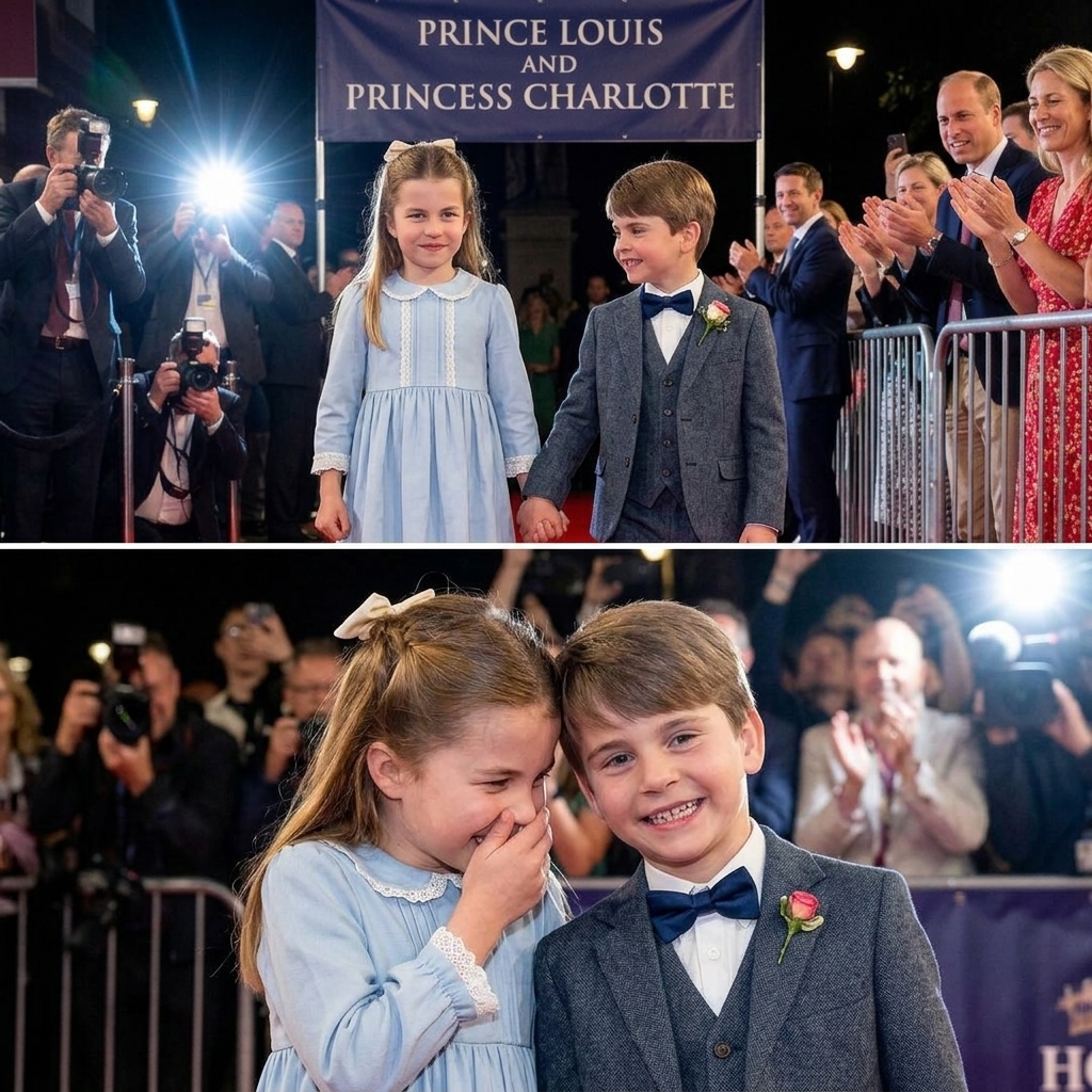 Thay đổi trang phục khác cho công chúa Charlotte và hoàng tử Louis. Giữ nguyên bố cục ảnh chỉ đổi 2 khoảnh khắc đáng yêu khác cho công chúa Charlotte và hoàng tử Louis.