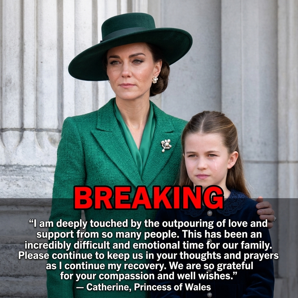 Thay đổi trang phục khác cho công nương Kate và công chúa Charlotte. Thay đổi chữ màu vàng thành màu đỏ. Giữ nguyên chữ màu trắng