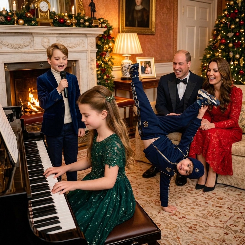 Thay đổi khoảnh hoàng tử Louis chống 1 tay nhảy hiphop. Thay đổi trang phục khác cho hoàng  tử Louis và hoàng tử  Geogre.