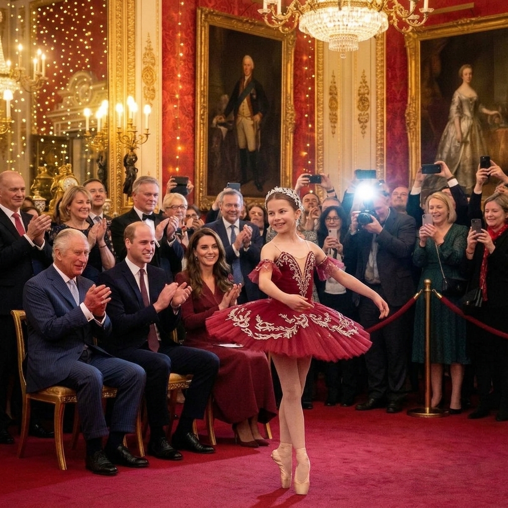 Thay đổi màu trang phục của công chúa Charlotte thành màu đỏ. Xóa người phục nữ dạy múa cho công chúa Charlotte. 