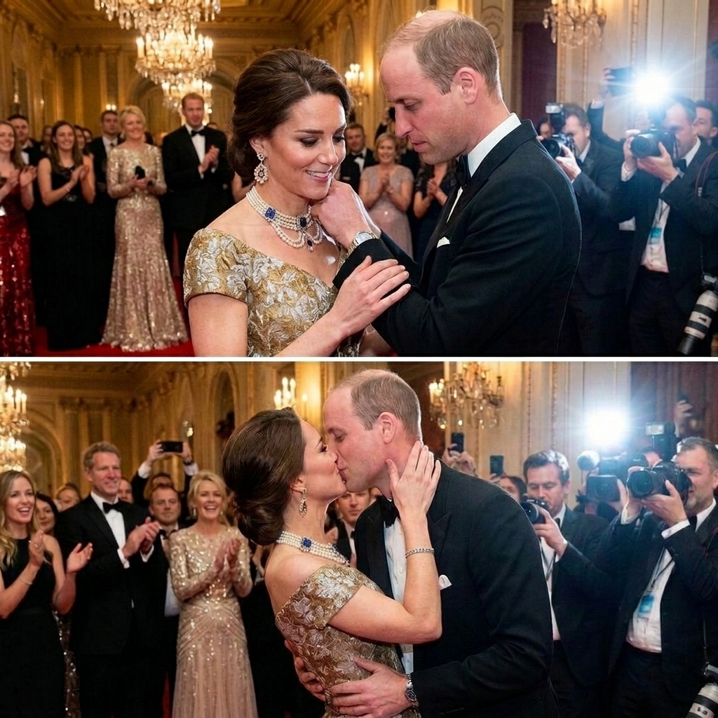 Giữ nguyên bố cục ảnh. Phần trên giữ nguyên. Phần dưới trên cổ có sợi dây chuyền đeo trên cổ công nương Kate.