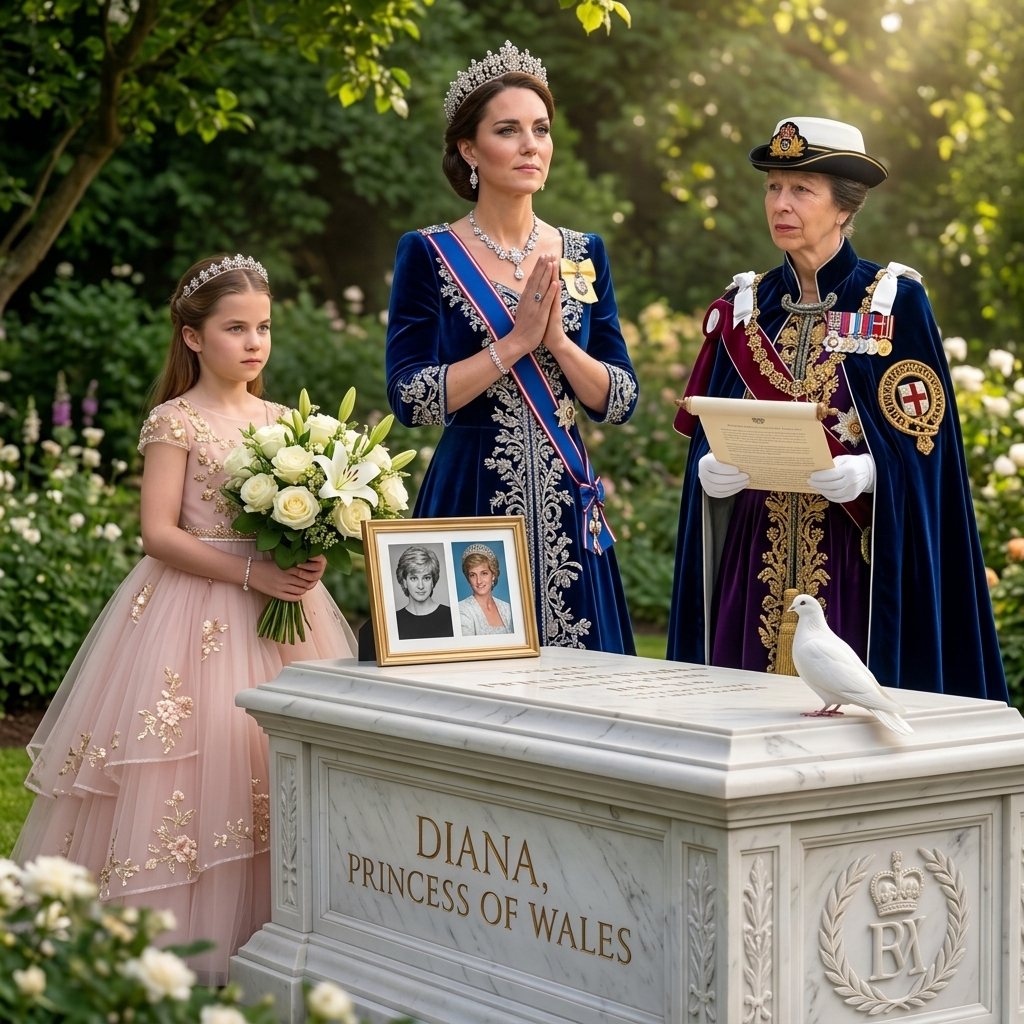 Thay đổi trang phục chuẩn hoàng gia khác cho công nương Kate, công chúa Charlotte và bà Anne.